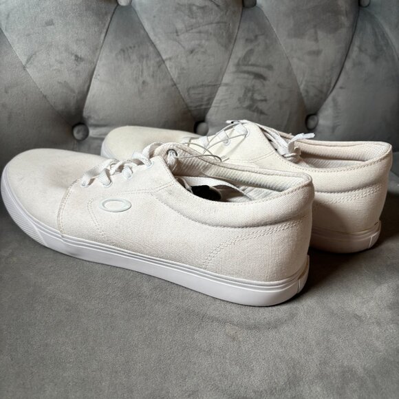 Oakley Cotton Canvas White Split Sneaker Shoe Size 12 NEW - Picture 5 of 9